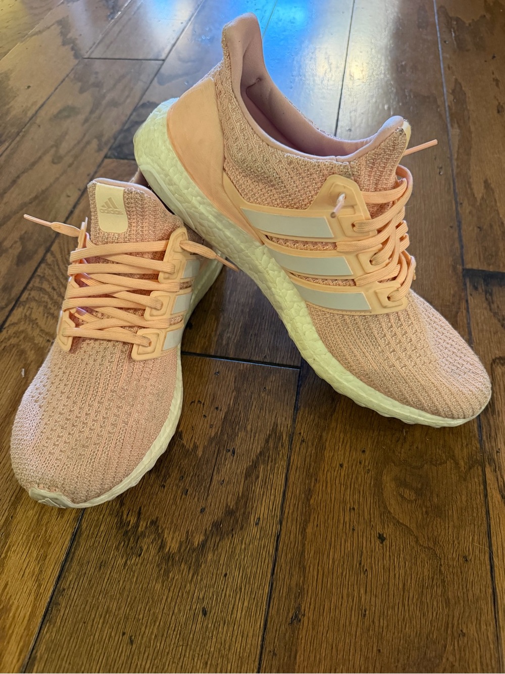 adidas Women’s Peach Knit Athletic Sneakers